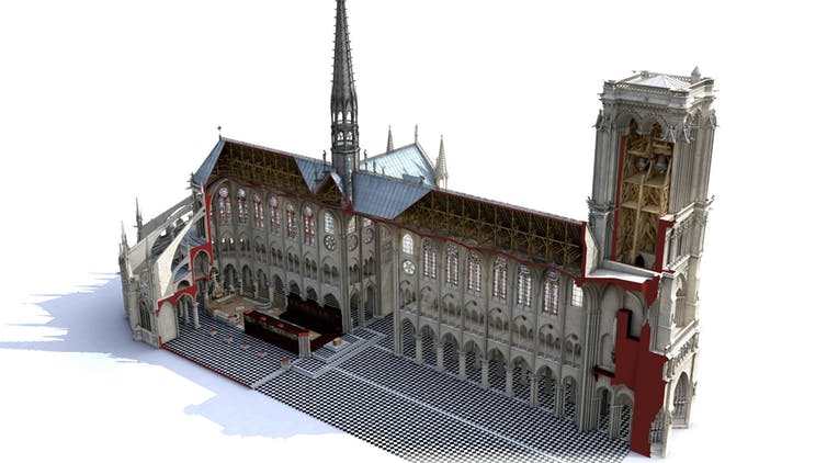 Notre Dame De Paris Buiding 3d Model